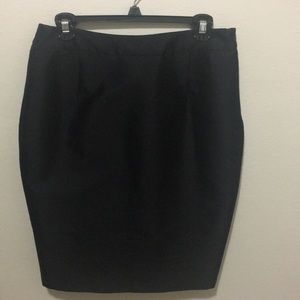 Beautiful satin black pencil skirt.